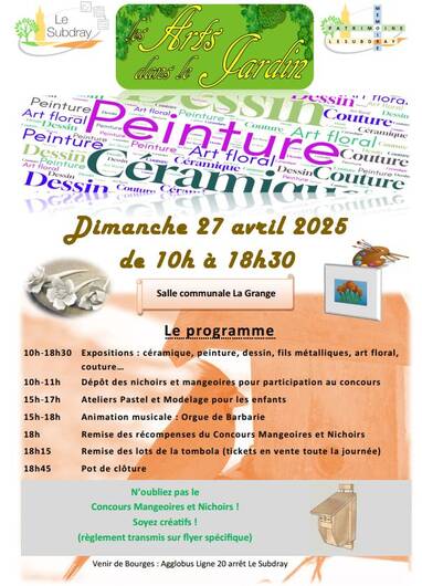 programme Evénement artistique 'Les Arts dans le Jardin'