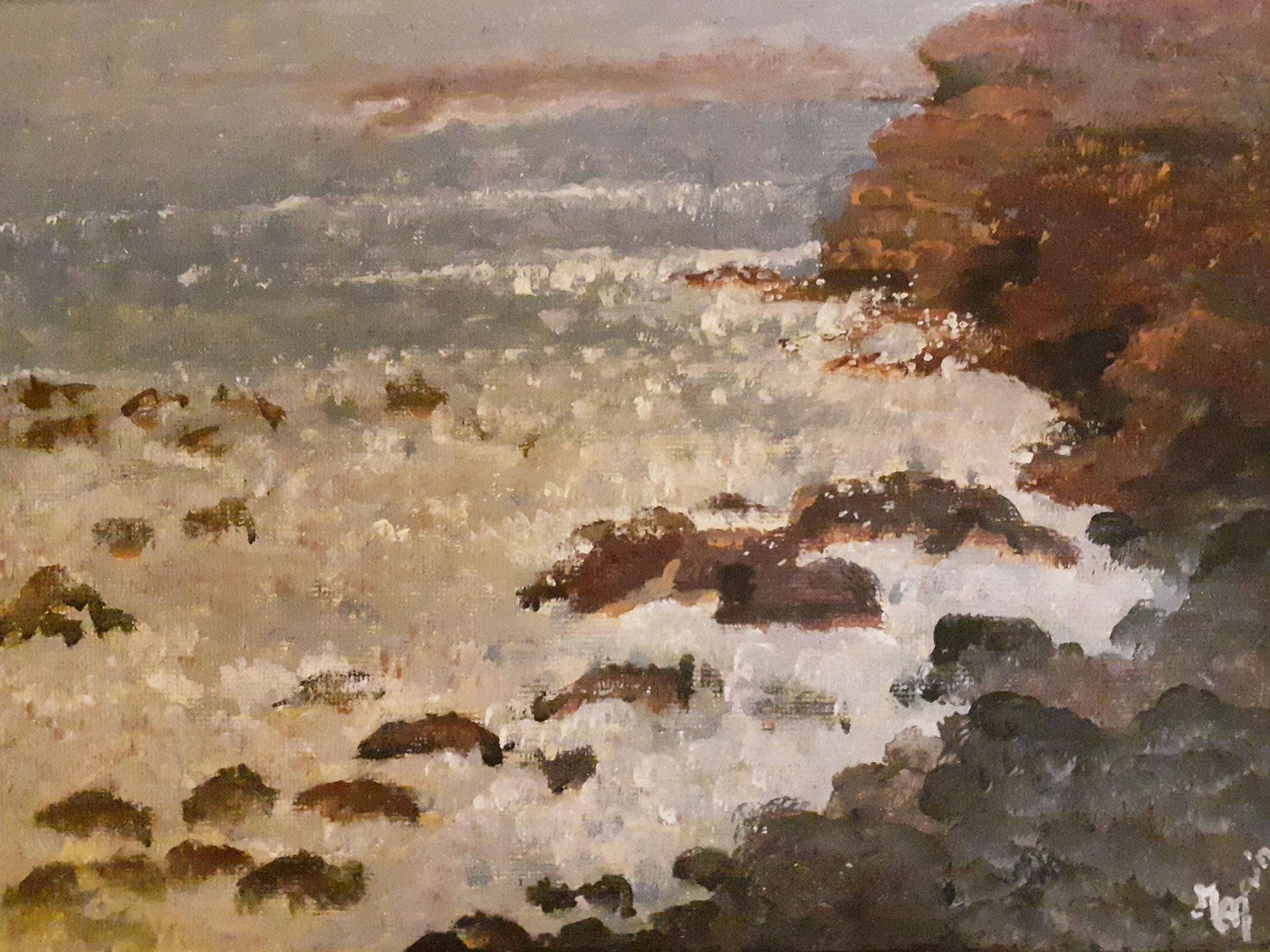 Côte bretonne en été 2