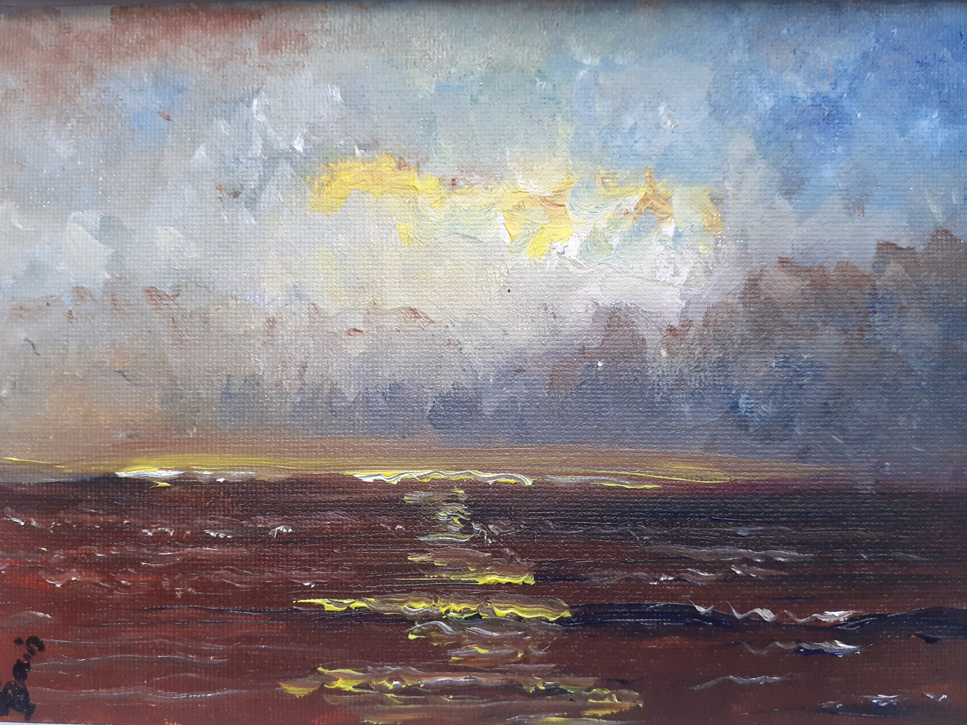 Marine coucher du soleil