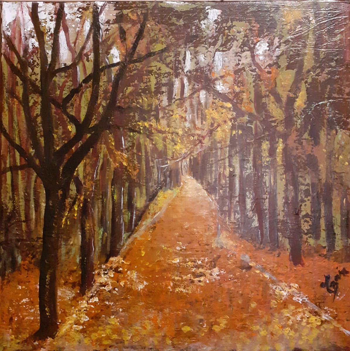 Coeur de forêt en automne